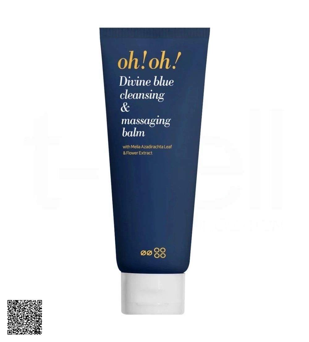 Sáp Tẩy Trang Làm Sạch Sâu, Trẻ Hóa Da Oh!Oh! Divine Blue Cleansing & Massaging Balm With Melia Azadirachta Leaf & Flower Extract 150ml