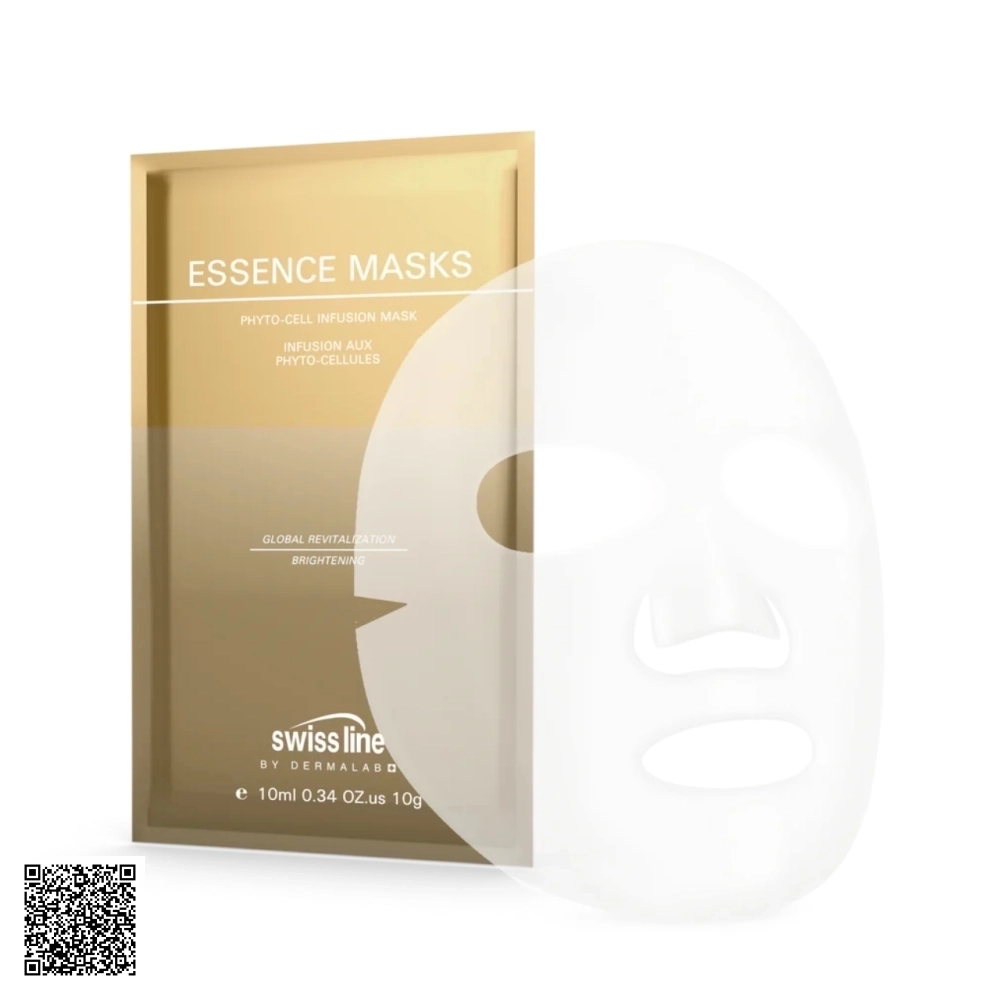 Mặt Nạ Hỗ Trợ Ngừa Lão Hóa Da Vùng Mắt Swissline Essence Masks Algae-Peptide Eye Mask Từ Thuỵ Sĩ 10 Miếng