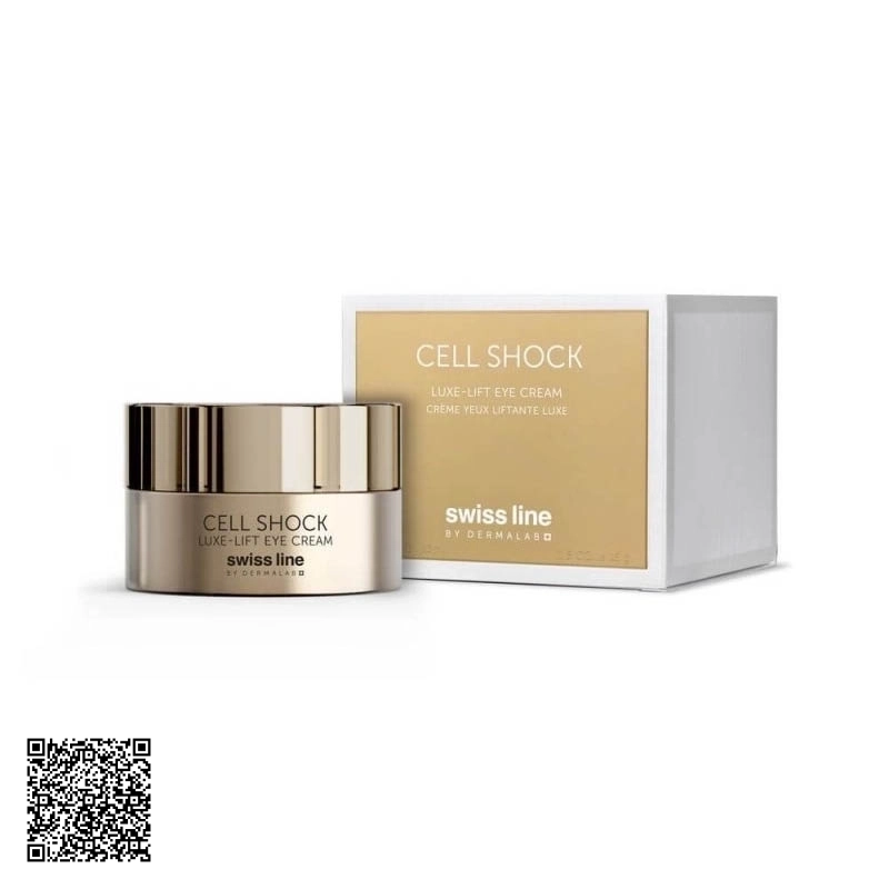 Kem Hỗ Trợ Ngừa Lão Hóa Da Vùng Mắt Swissline Cell Shock Luxe-Lift Eye Cream Từ Thuỵ Sĩ 15ml