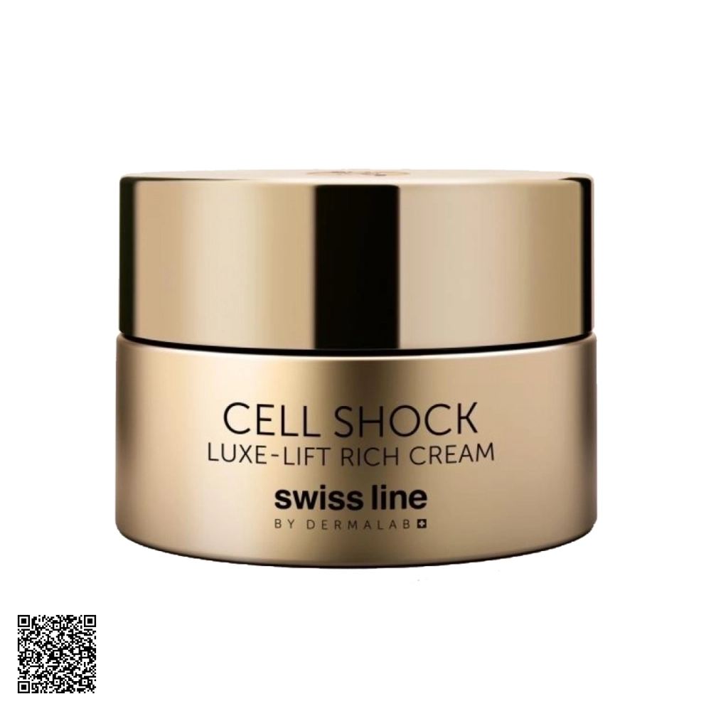 Kem Hỗ Trợ Ngừa Lão Hóa Nâng Cơ Swissline Cell Shock Luxe-Lift Rich Cream Từ Thuỵ Sĩ 50ml