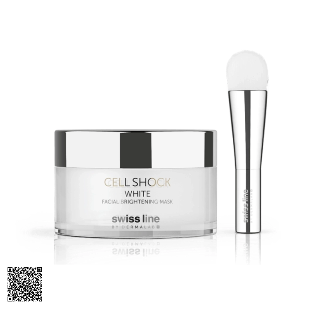 Mặt Nạ Dưỡng Trắng Mờ Nám Swissline Cell Shock White Facial Brightening Mask Từ Thuỵ Sĩ 50ml
