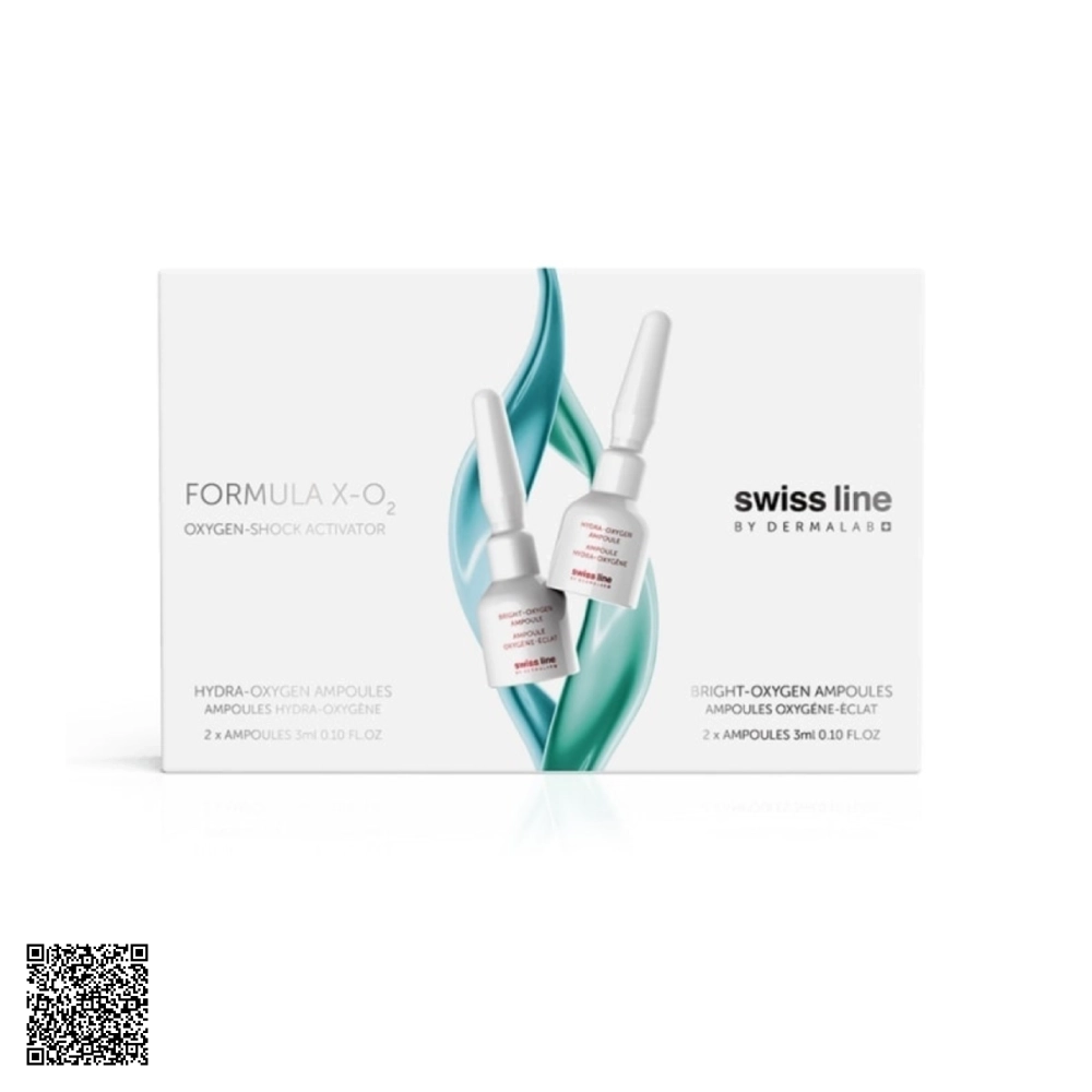 Tinh Chất Cung Cấp Oxy Cho Da Swissline Formula X-O2 Oxygen-Shock Activator Từ Thuỵ Sĩ 4 Lọ
