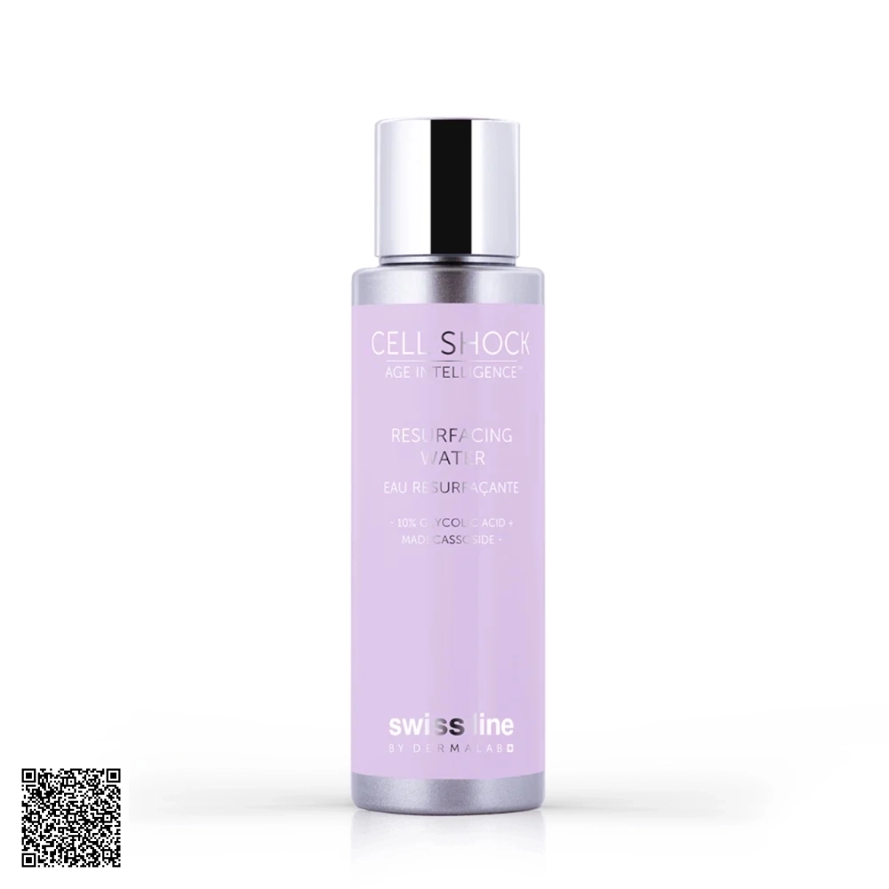 Toner Tẩy Tế Bào Chết, Trẻ Hóa Da Swissline Cell Shock Age Intelligence Resurfacing Water Từ Thuỵ Sĩ 100ml