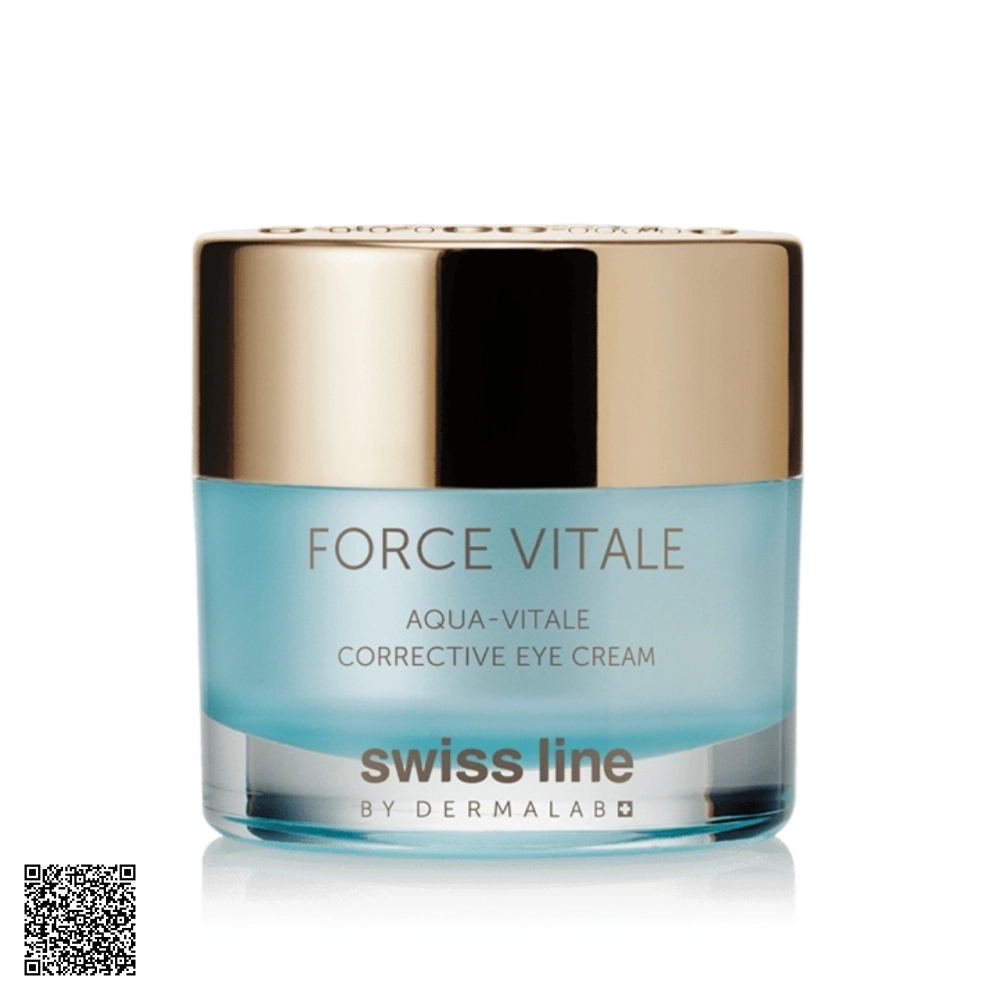 Kem Dưỡng Mắt Xóa Nếp Nhăn Swissline Force Vitale Aqua-Vitale Corrective Eye Cream Từ Thuỵ Sĩ 15ml