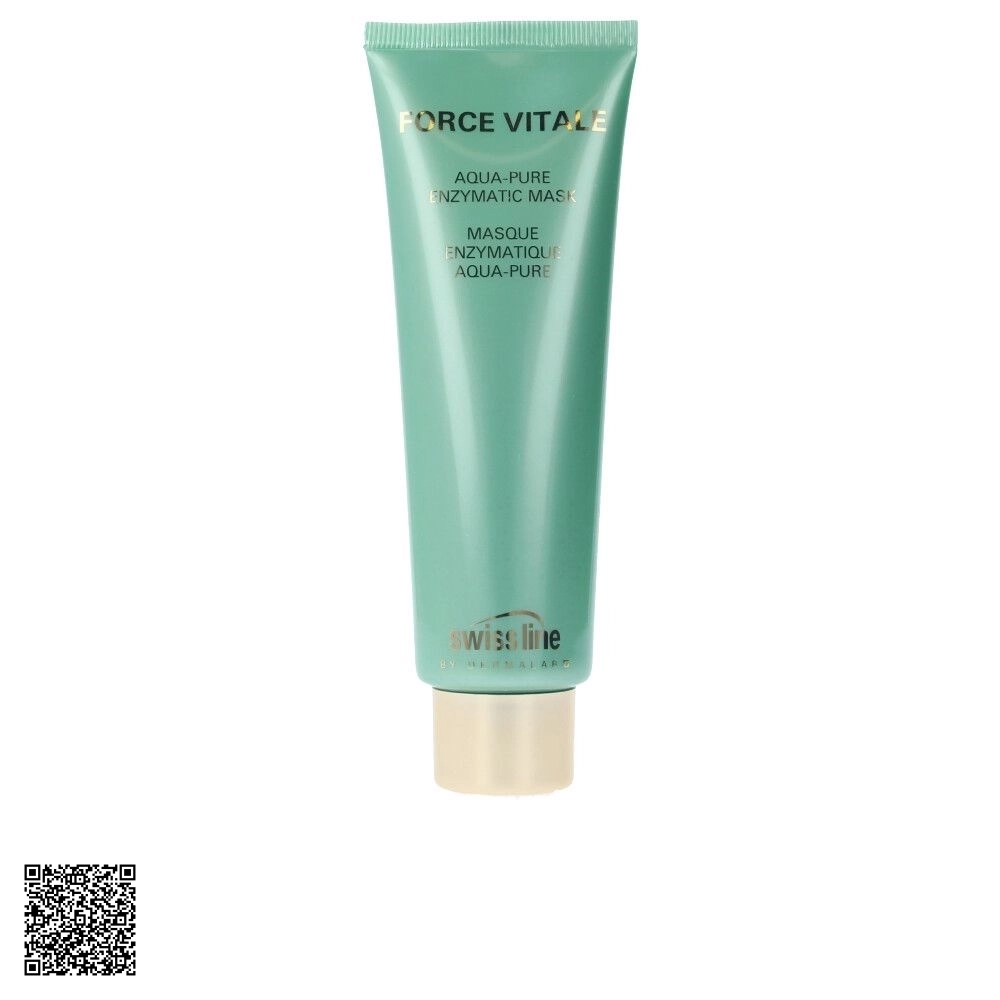 Mặt Nạ Đất Sét Trắng Làm Sạch Và Phục Hồi Da Swissline Force Vitale Aqua-Pure Enzymatic Mask Từ Thuỵ Sĩ 75ml