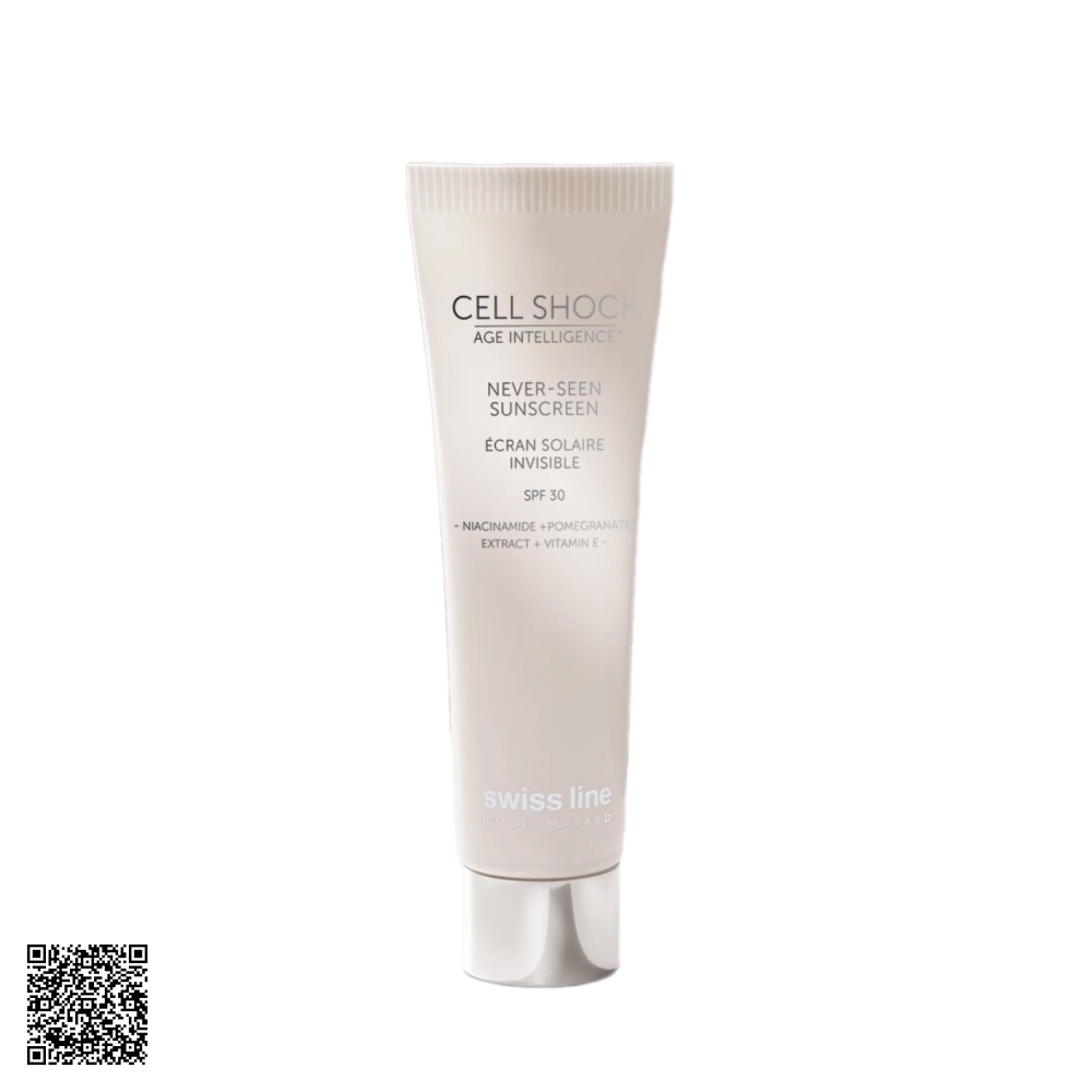 Kem Chống Nắng Swissline Cell Shock Never-Seen Sunscreen SPF30 Từ Thuỵ Sĩ 50ml