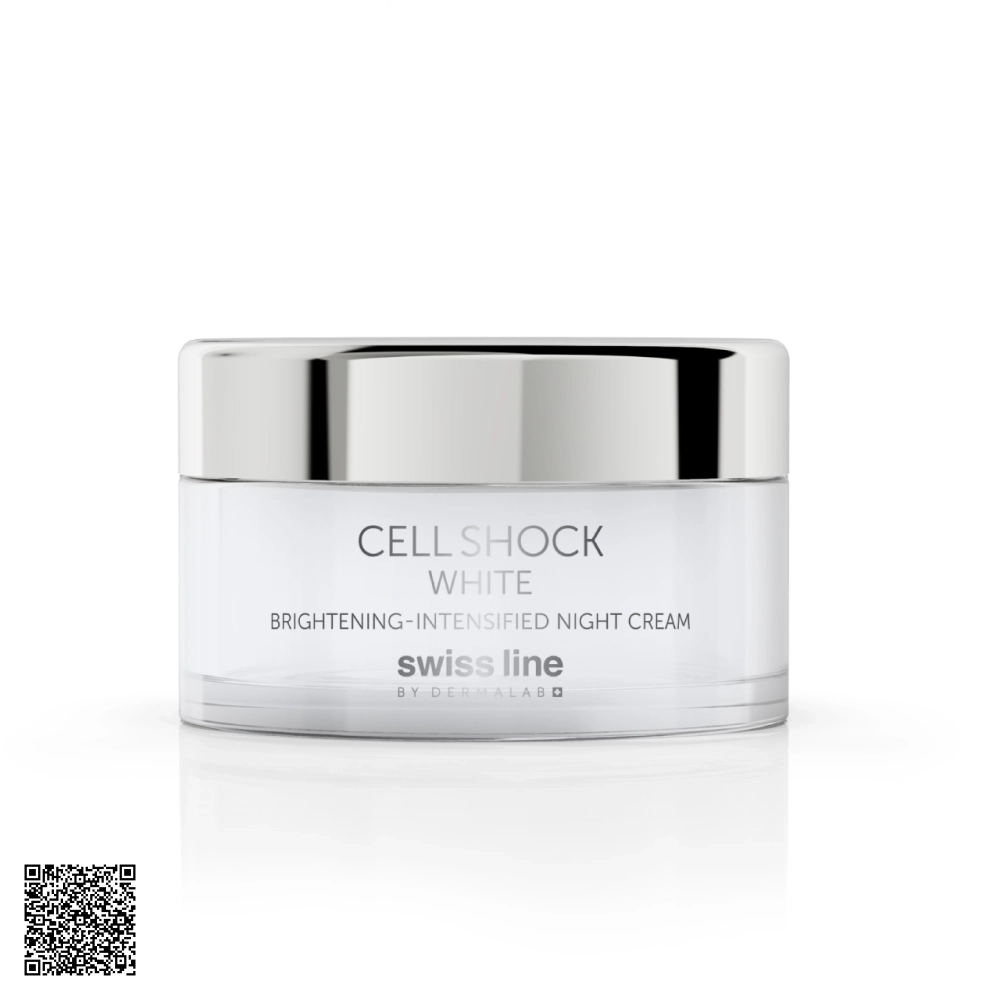 Kem Dưỡng Trắng Da Ban Đêm Swissline Cell Shock White Intensified-Brightening Night Cream Từ Thuỵ Sĩ 50ml