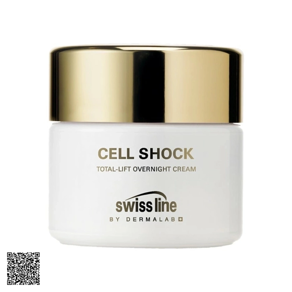 Kem Nâng Cơ Hỗ Trợ Ngừa Lão Hóa Swissline Cell Shock Total-Lift Overnight Cream Từ Thuỵ Sĩ 50ml