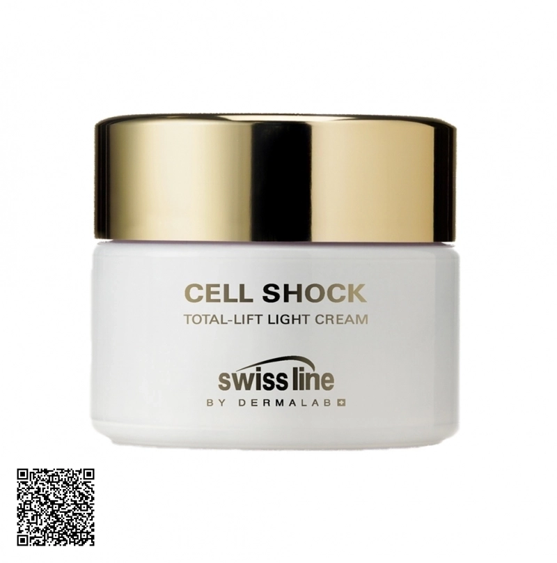 Kem Dưỡng Hỗ Trợ Ngừa Lão Hóa, Nâng Cơ Swissline Cell Shock Total-Lift Light Cream Từ Thuỵ Sĩ 50ml