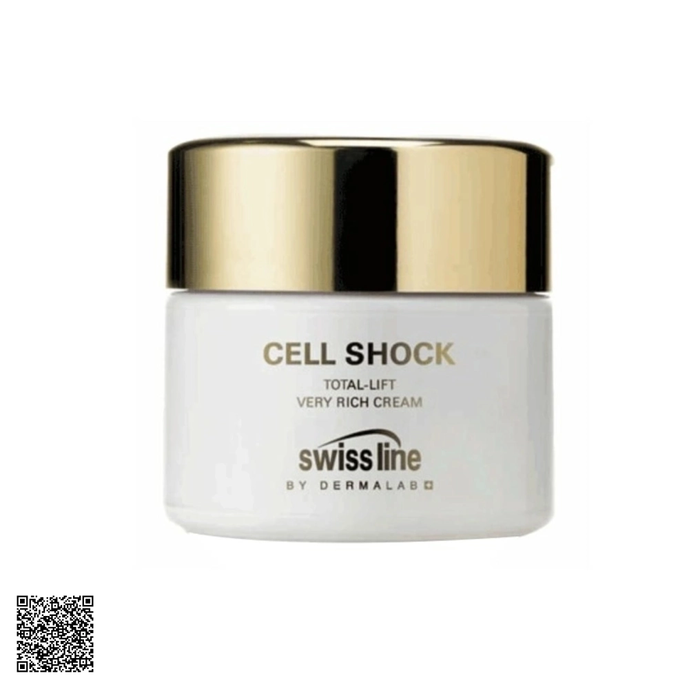 Kem Dưỡng Hỗ Trợ Ngừa Lão Hóa Nâng Cơ Swissline Cell Shock Total-Lift Very Rich Cream Từ Thuỵ Sĩ 50ml