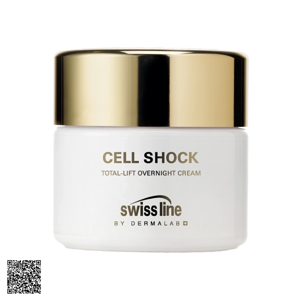 Kem Dưỡng Trắng Tái Tạo Tế Bào Da Swissline Cell Shock Total-Resurface Overnight Cream Từ Thuỵ Sĩ 50ml