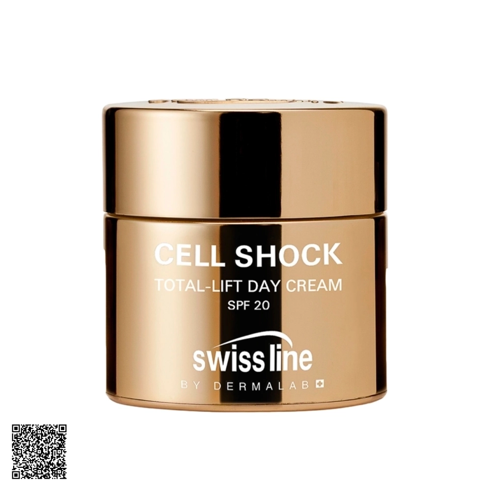 Kem Hỗ Trợ Ngừa Lão Hóa Da Ban Ngày Swissline Cell Shock Total-Lift Day Cream SPF20 Từ Thuỵ Sĩ