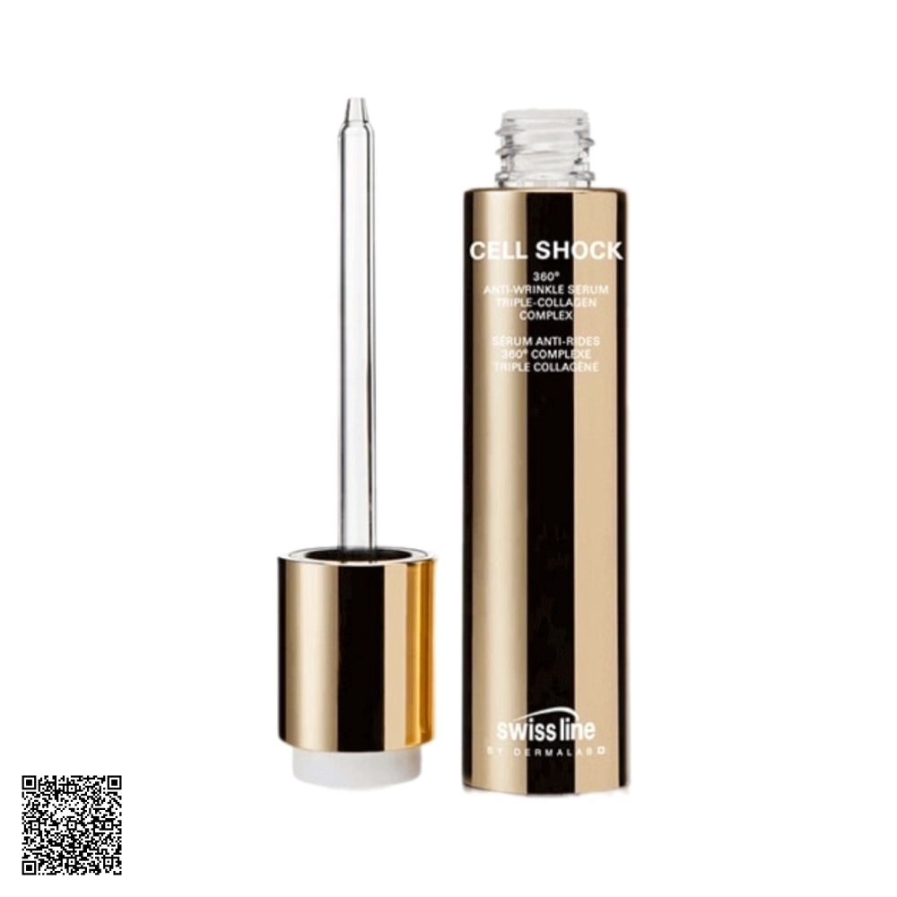 Huyết Thanh Xóa Nhăn Swissline Cell Shock Anti-Wrinkle Serum Triple - Collagen Complex Từ Thuỵ Sĩ 10ml