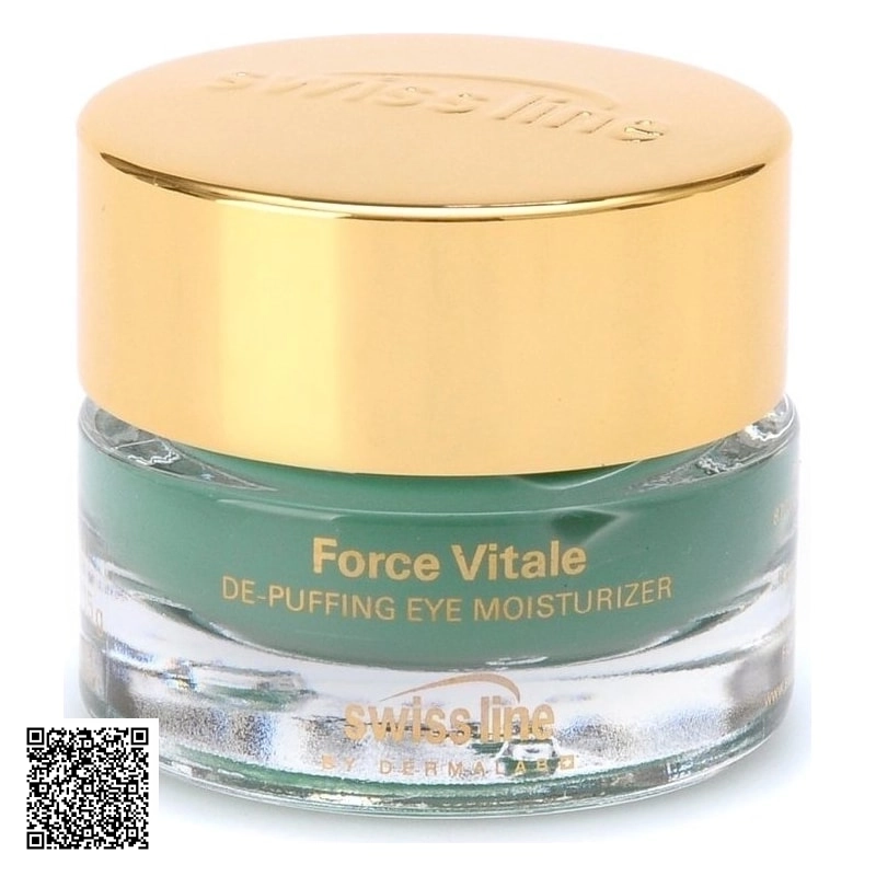 Gel giảm Quầng Thâm Và Bọng Mắt Swissline Force Vitale De Puffing Moisturizer Từ Thuỵ Sĩ 15ml