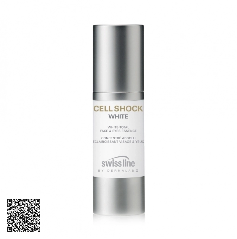 Tinh Chất Dưỡng Trắng Da Mặt Và Mắt Swissline Cell Shock White White-Total Face Eyes Essence Từ Thuỵ Sĩ 30ml