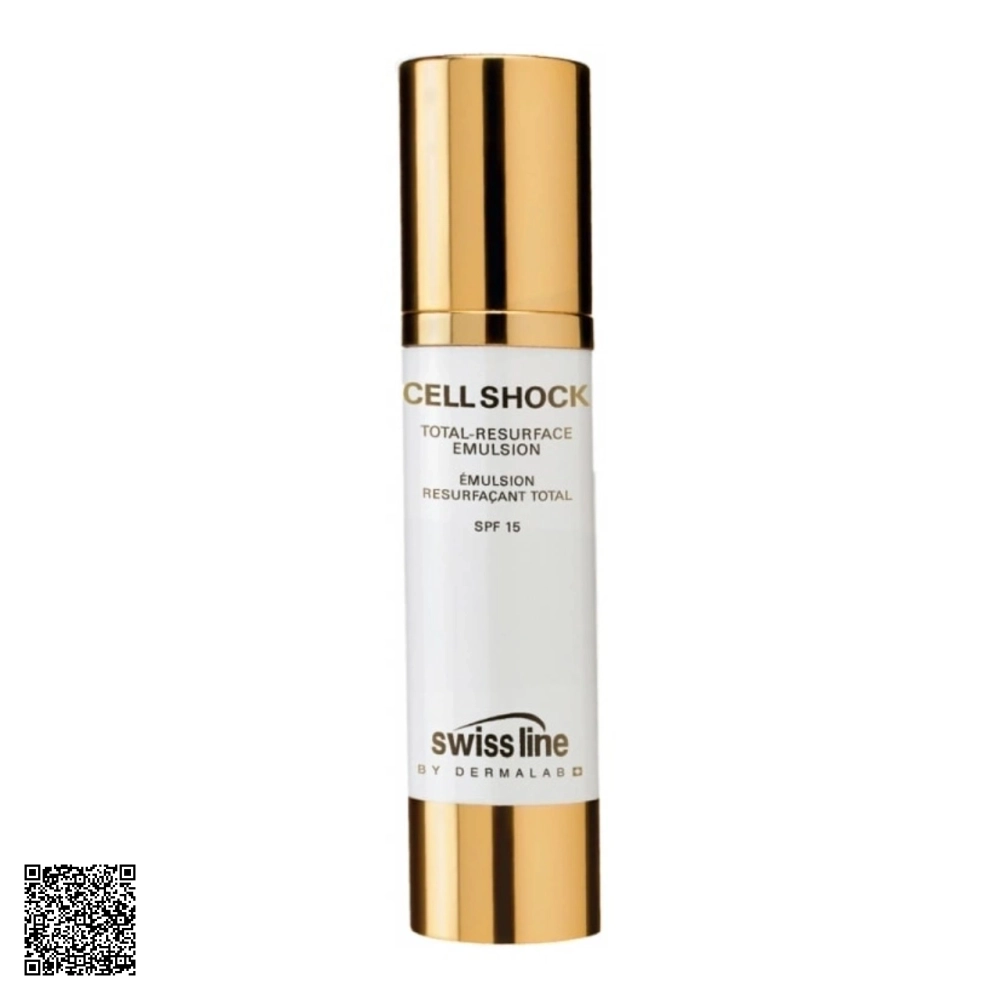 Nhũ Tương Hỗ Trợ Ngừa Lão Hóa Swissline Cell Shock Total-Resurface Emulsion SPF15 Từ Thuỵ Sĩ 50ml