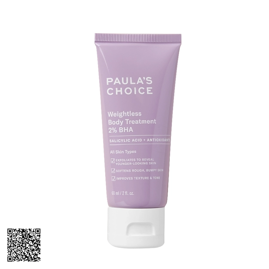 Kem Dưỡng Thể Tẩy Da Chết Paula’s Choice Weightless Body Treatment 2% BHA Từ Mỹ 210ml