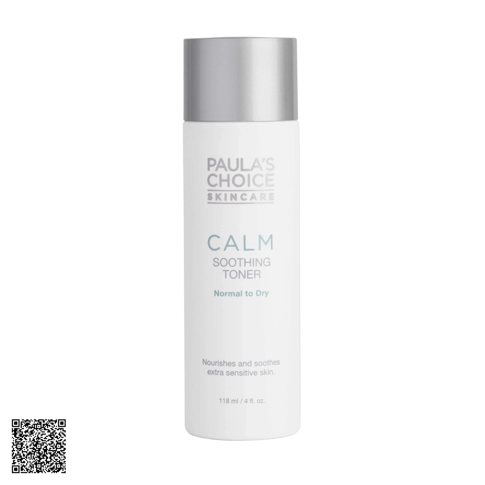 Nước Hoa Hồng Dịu Nhẹ Phục Hồi Da Paula’s Choice Calm Soothing Toner Normal To Oily Combination Từ Mỹ 118ml
