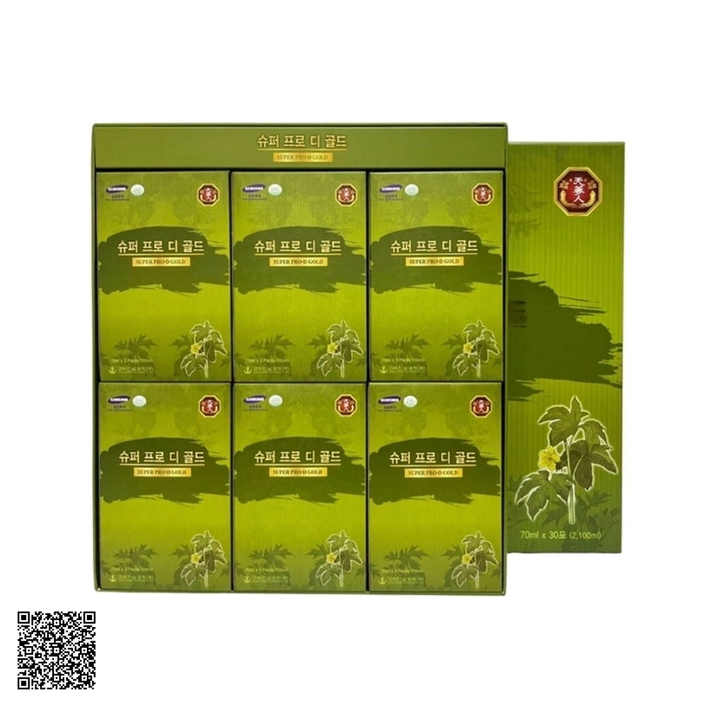 Nước Uống Hỗ Trợ Đường Huyết Korea Ginseng Bio-Science Super Pro-D Gold Từ Hàn Quốc 30 Gói
