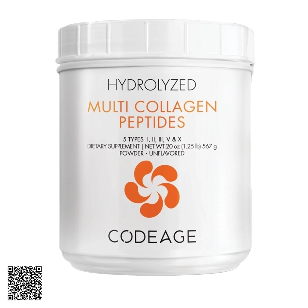 Bột Collagen Trẻ Hóa Da CodeAge Hydrolyzed Multi Collagen Peptides Powder Từ Mỹ 567g