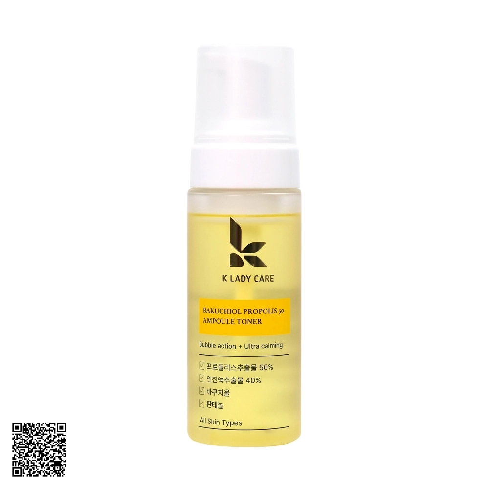 Nước Hoa Hồng Keo Ong Bakuchiol K Lady Care Từ Hàn Quốc 150ml