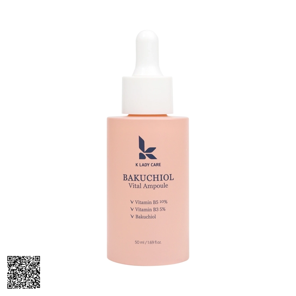 Tinh Chất Trẻ Hóa, Dưỡng Trắng K Lady Care Bakuchiol Vital Ampoule Hàn Quốc 50ml
