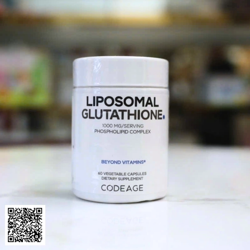 Viên Uống Trắng Da CodeAge Liposomal Glutathione 1000mg Từ Mỹ 60 Viên