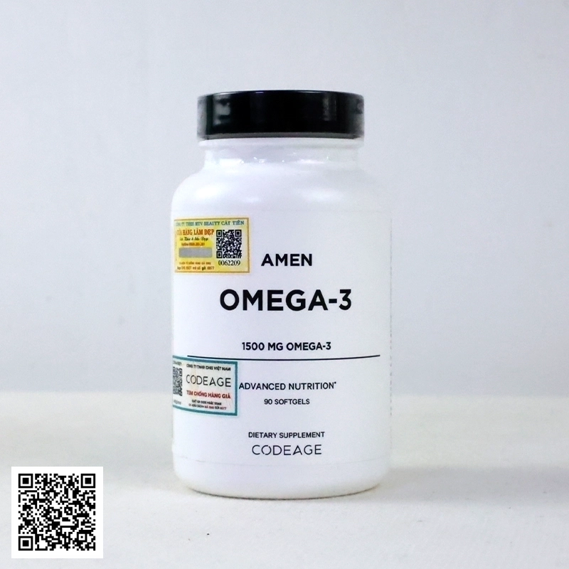 Viên Dầu Cá Codeage Amen Omega-3 Từ Mỹ 90 Viên