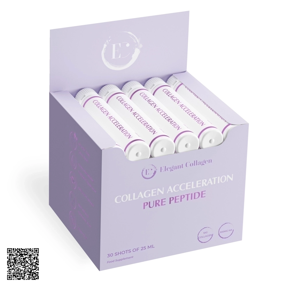 Collagen Hỗ Trợ Ngừa Lão Hóa Elegant Collagen Acceleration Từ Thụy Điển Hộp 30 Ống