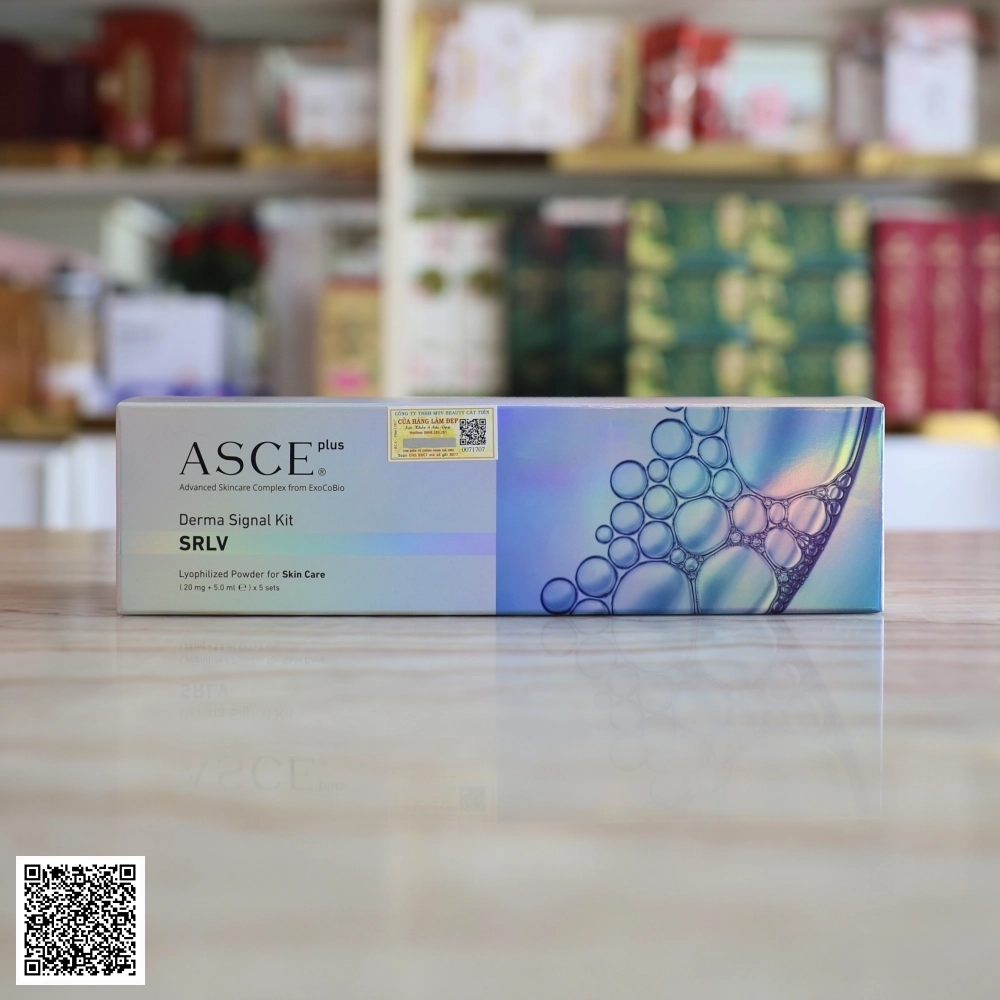Liệu Pháp Cấy Tinh Chất Căng Bóng Da Tinh Chất Tế Bào Exosome Asce Plus Derma Signal Kit Từ Hàn Quốc (Set 5 Cặp)