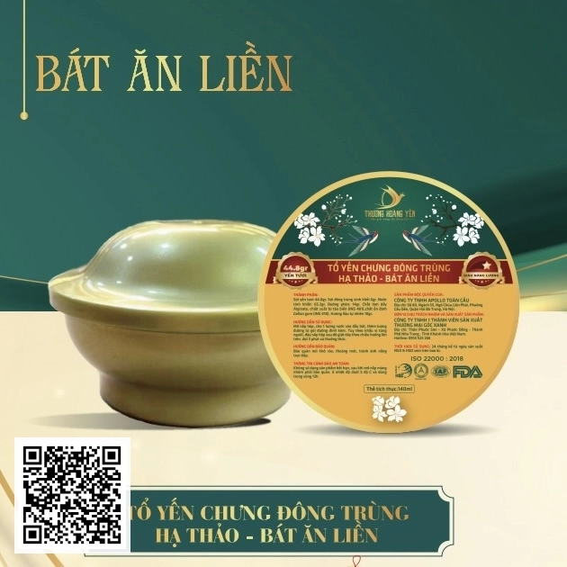 Tổ Yến Chưng Đông Trùng Hạ Thảo - Bát Ăn Liền