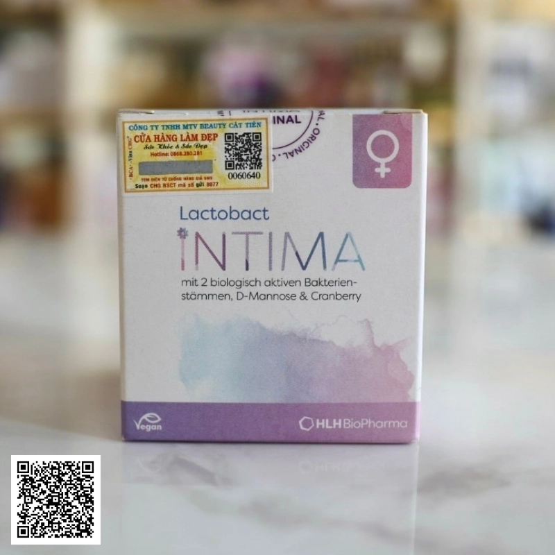 Viên Uống Lactobact Intima Hỗ Trợ Bổ Sung Men Vi Sinh Cho Phụ Nữ Từ Đức 60 Viên