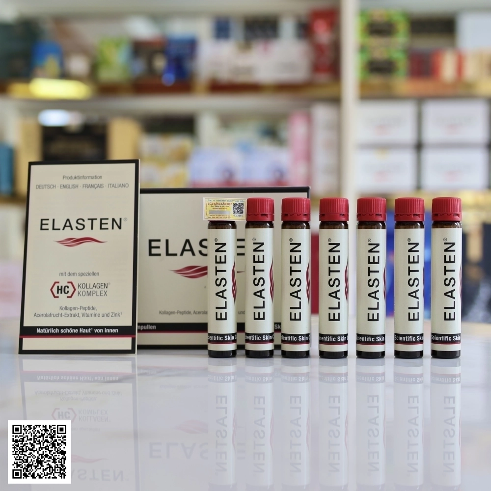 Nước Uống Collagen Elasten Scientific Skin Care Từ Đức Hộp 7 Ống