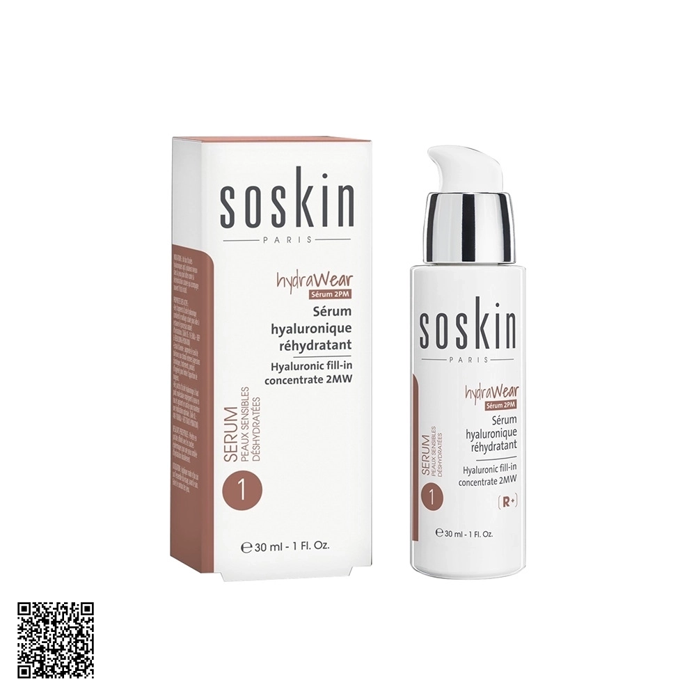 Serum Dưỡng Ẩm Soskin Hyaluronic Fill-In Concentrate 2MW Từ Pháp 30ml
