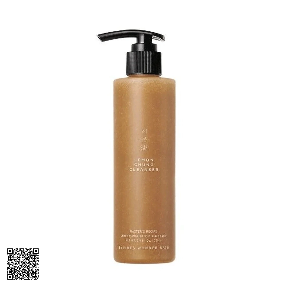 Sữa Rửa Mặt Byvibes Wonder Bath Lemon Chung Cleanser Từ Hàn Quốc 200ml