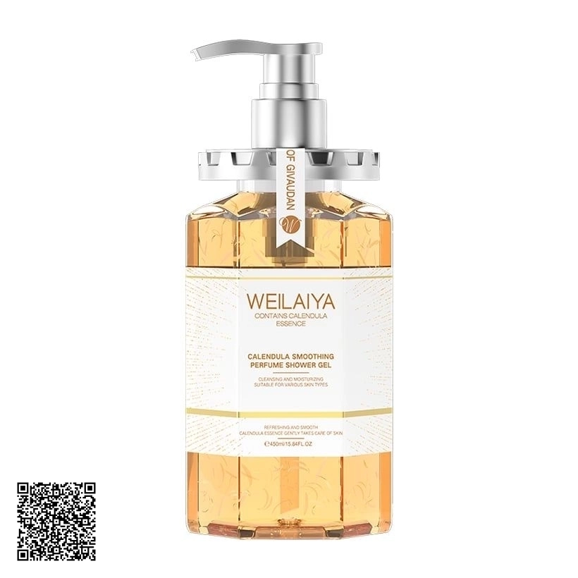 Sữa Tắm Trắng Da Weilaiya Calendula Smoothing Perfume Shower Gel Cánh Hoa Cúc Vạn Thọ 450ml