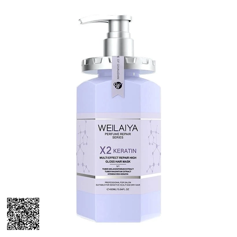 Dầu Hấp Đa Tầng Weilaiya Perfume Repair Series X2 Keratin Phục Hồi Liên Kết Tóc Từ Trung Quốc 450ml