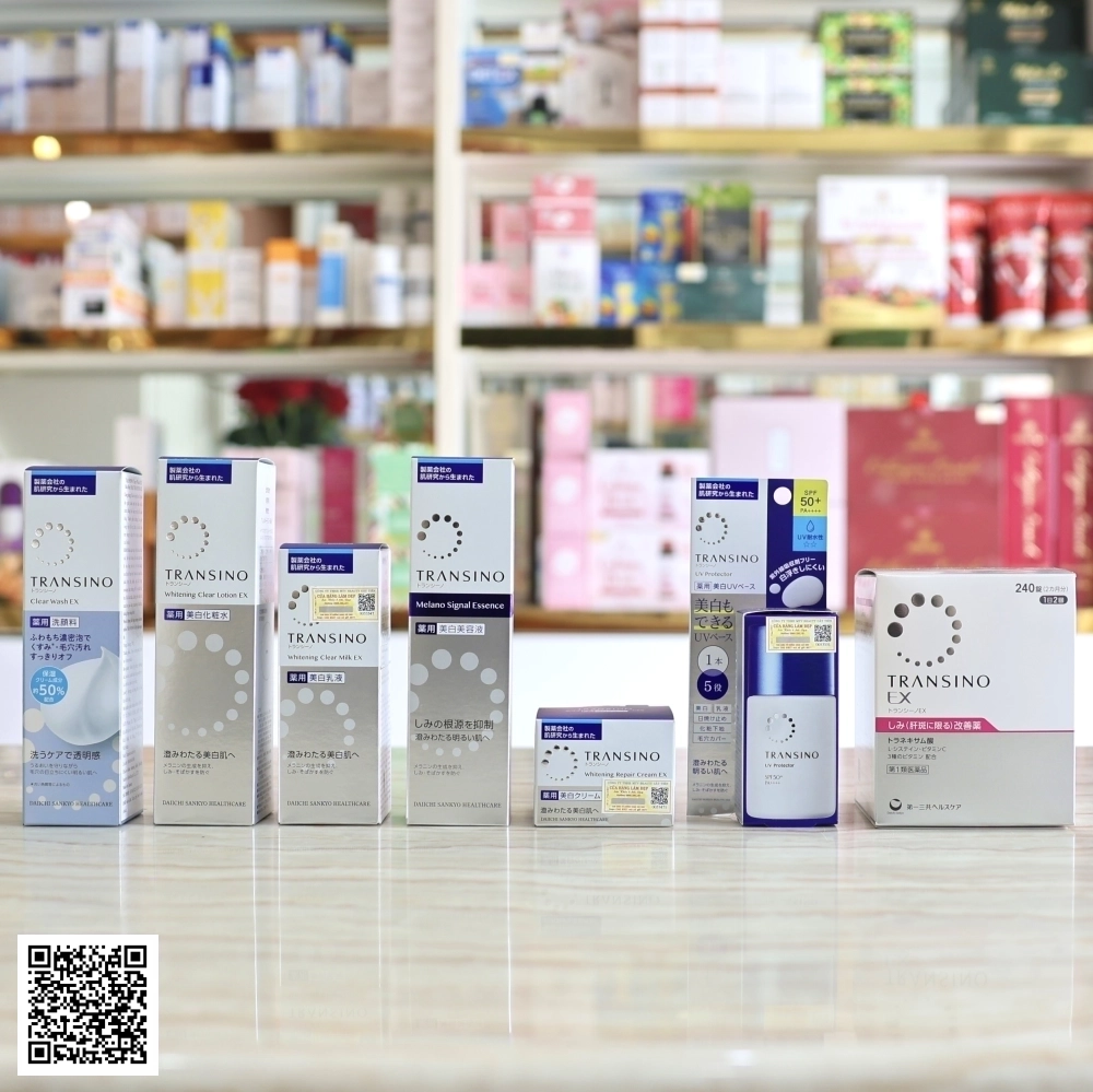 Bộ Transino Mờ Nám, Dưỡng Trắng Da Từ Nhật Bản 7 Món