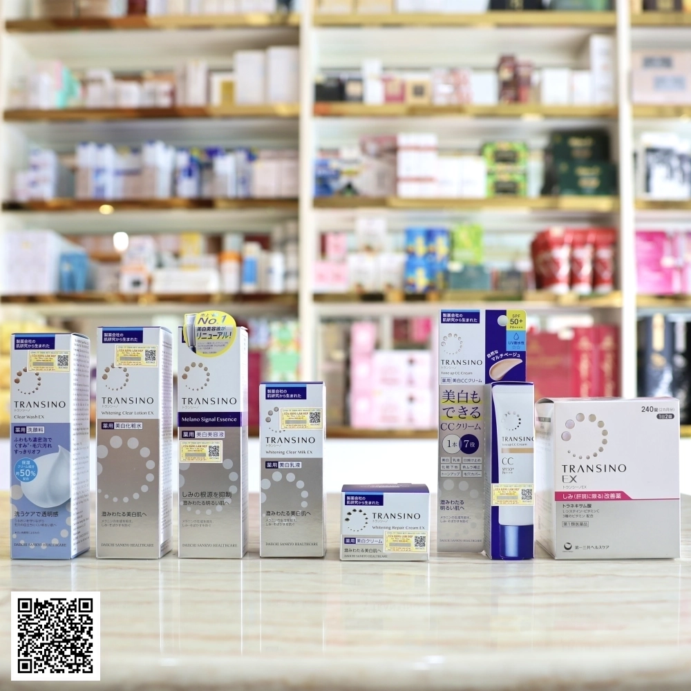 Bộ Transino Mờ Nám, Dưỡng Trắng Từ Nhật Bản 7 Món