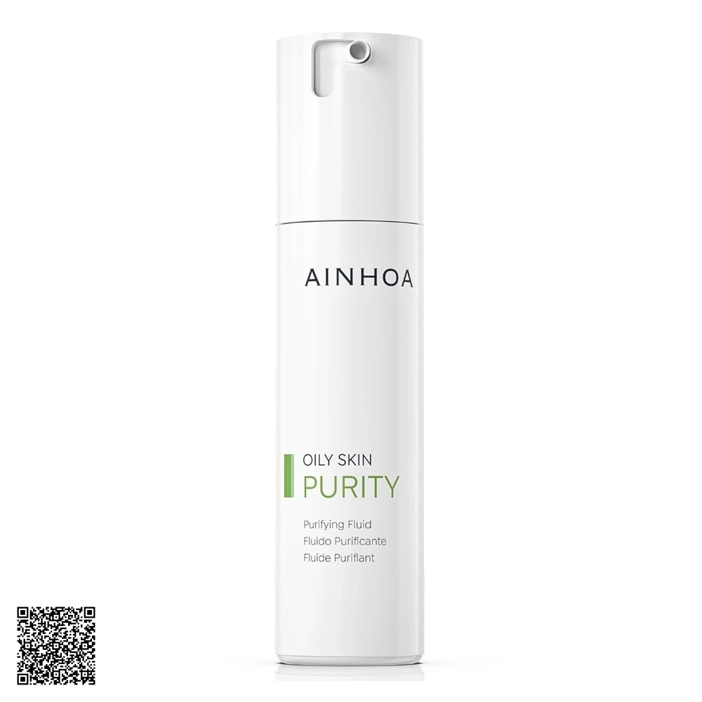 Dung Dịch Kiềm Dầu Và Se Khít Lỗ Chân Lông Ainhoa Purity Purifying Fluid Từ Tây Ban Nha 50ml