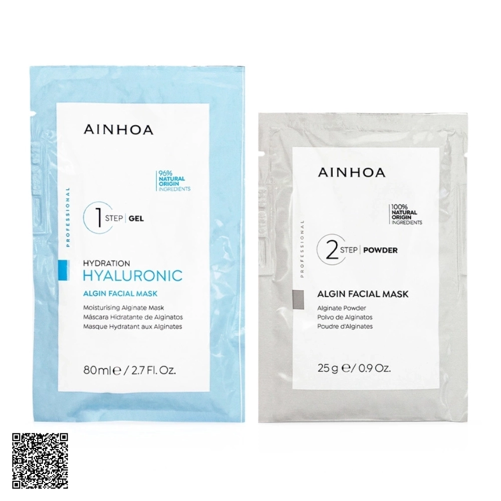 Mặt Nạ Tảo Dưỡng Ẩm, Hỗ Trợ Ngừa Lão Hóa Ainhoa Hyaluronic Moisturising Alginate + Powder + Algin Facial Mask