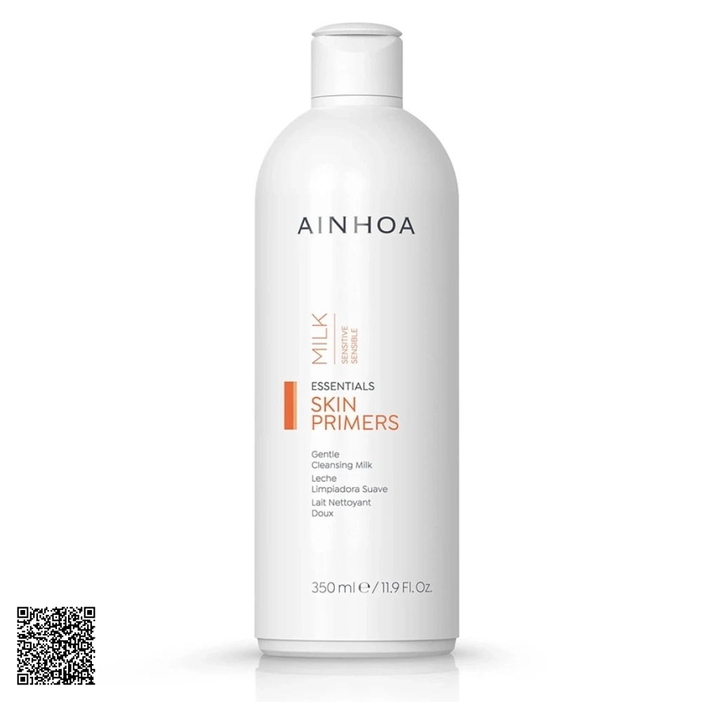 Sữa Rửa Mặt Cho Da Nhạy Cảm Ainhoa Skin Primers Gentle Cleansing Milk Từ Tây Ban Nha 350ml