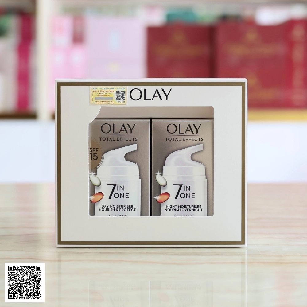 Set Kem Sưỡng Olay Total Effects 7 In 1 Ngày Và Đêm Từ Mỹ