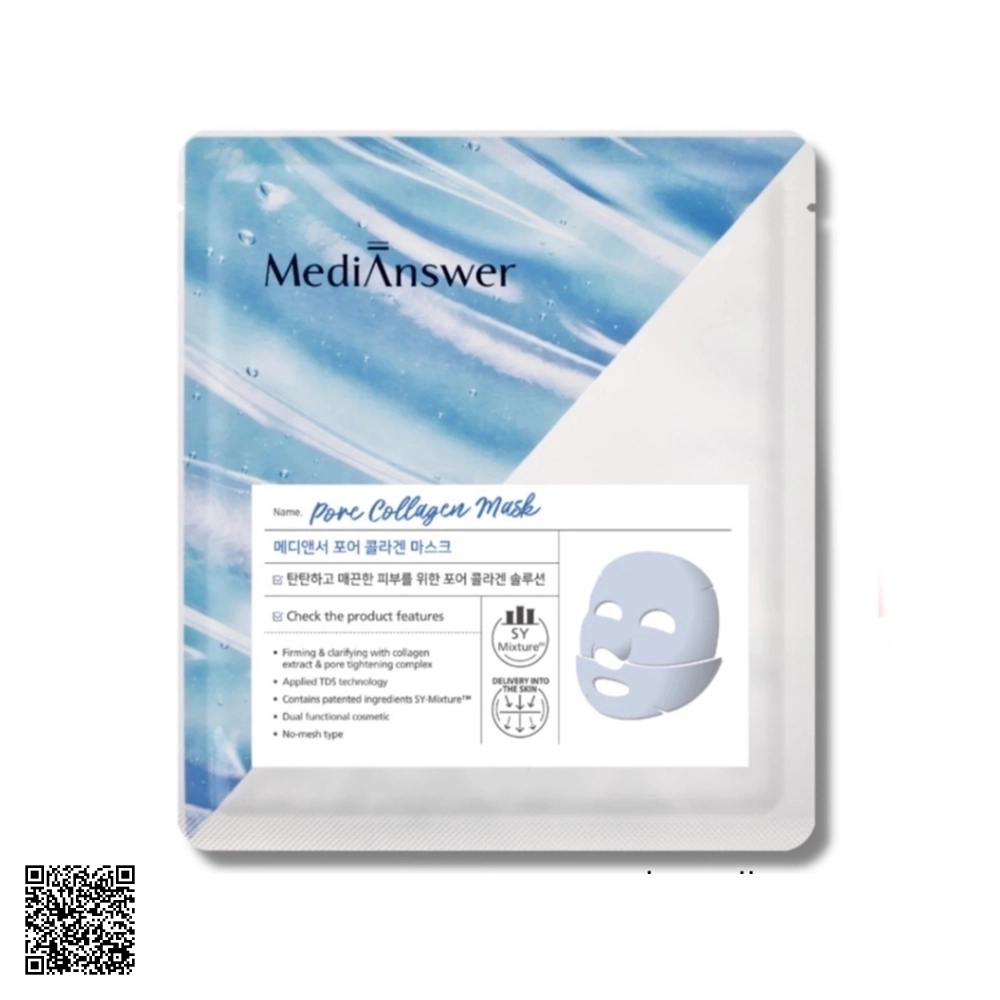Mặt Nạ MediAnswer Pore Collagen Mask Thu Nhỏ Lỗ Chân Lông Từ Hàn Quốc 37G