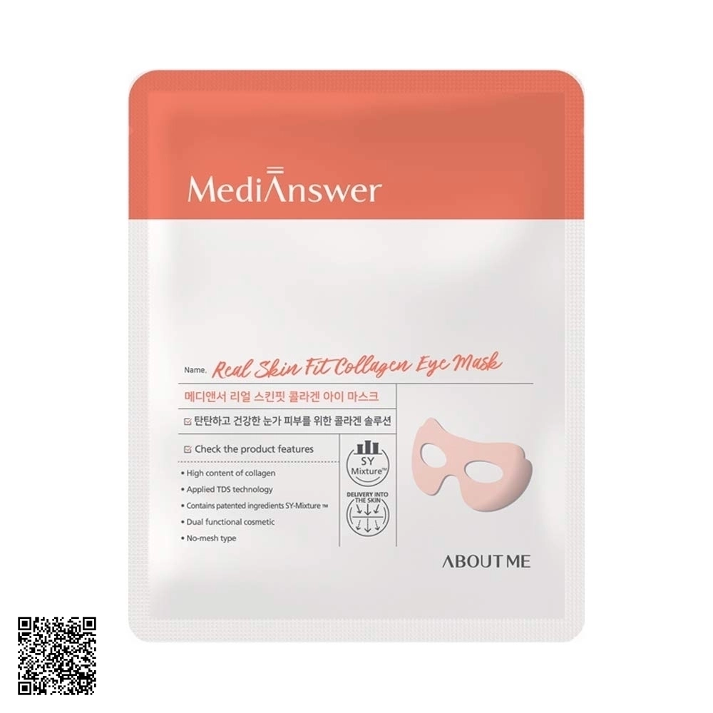 Mặt Nạ MediAnswer Real Skin Fit Collagen Mask Từ Hàn Quốc 37G