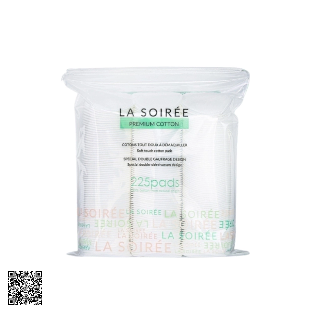 Bông Tẩy Trang La Soirée Premium Cotton 225 Miếng