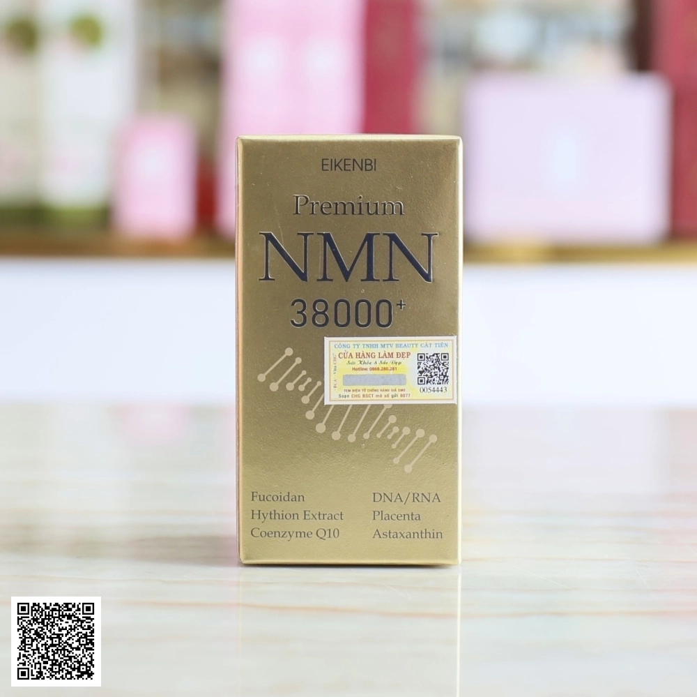 Viên Uống Trẻ Hoá Và Nâng Cao Sức Khoẻ Premium NMN 38000+ Eikenbi Từ Nhật Bản 90 Viên