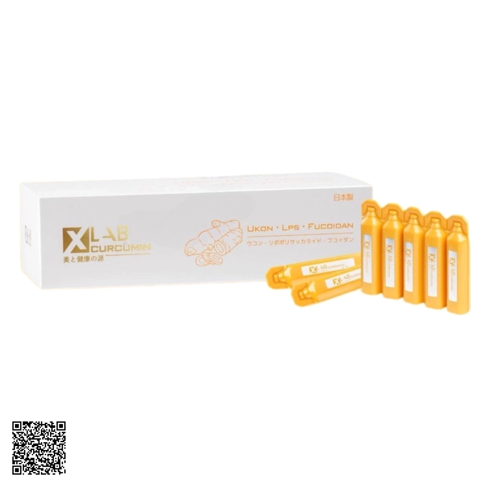 Tinh Nghệ Curcumin Nano Xlab Ukon LPS Fucoidan Nhật Bản 30 Lọ x 20ml