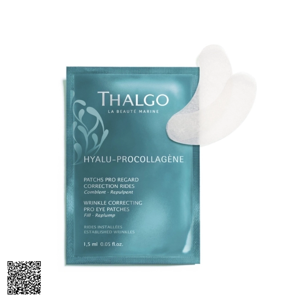 Mặt Nạ Làm Đầy Nếp Nhăn Vùng Mắt Thalgo Wrinkle Correcting Pro Eye Patches Hộp 16 Miếng