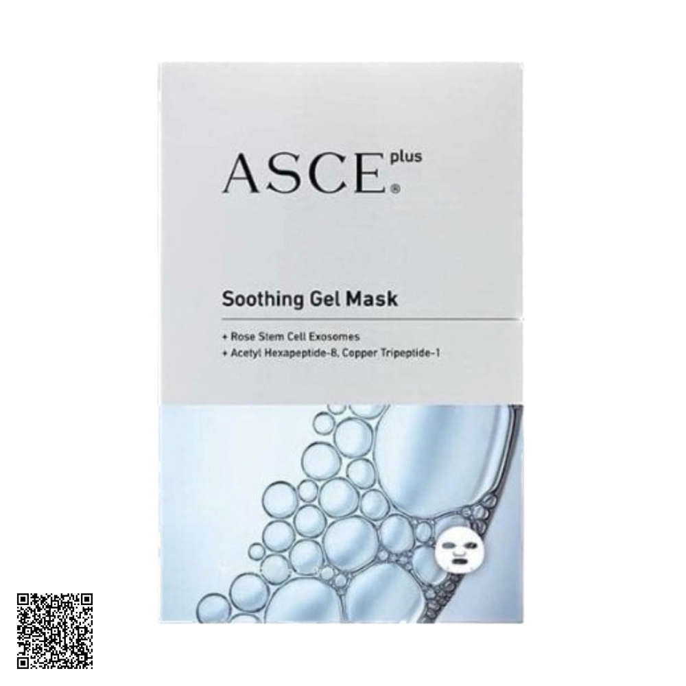 Mặt Nạ ASCE Plus Soothing Gel Mask Công Nghệ Exosome Làm Dịu Da Nhạy Cảm Hoặc Viêm 3 Miếng